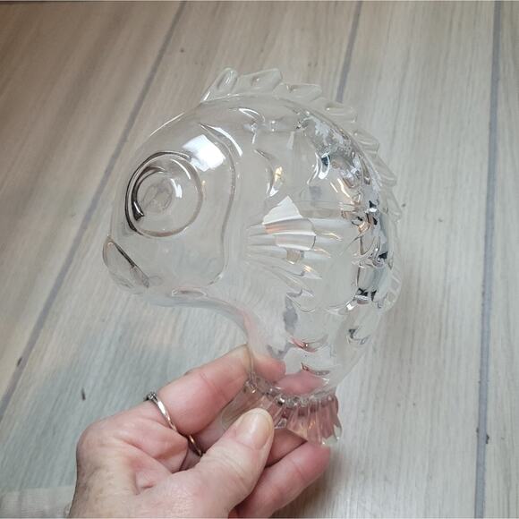 Vintage Fish Shaped Glass Dish Catch All Studio Nova Japan Small Bowl Art Glass - Picture 2 of 11